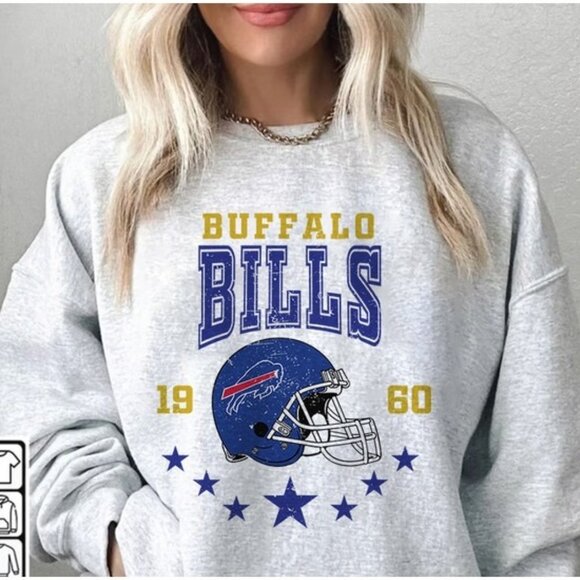 Buffalo Bills Football NFL Logo Team Fan Sweatshirt Unisex Winter Apparel 159 - Picture 1 of 5